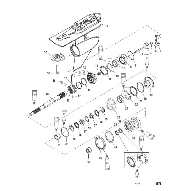 Gear Housing Propeller Shaft-Counter-FleetMaster