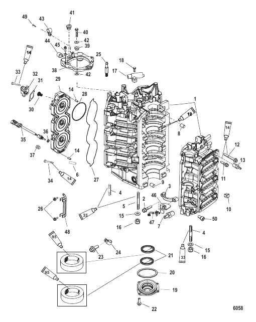 Cylinder Block and End Cap