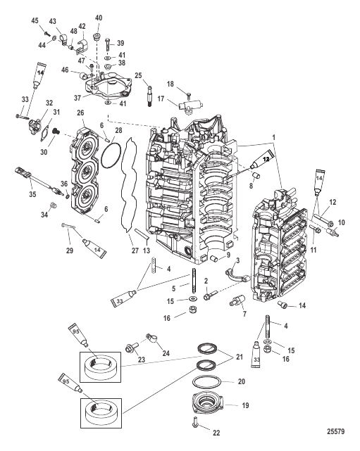 Cylinder Block and End Cap