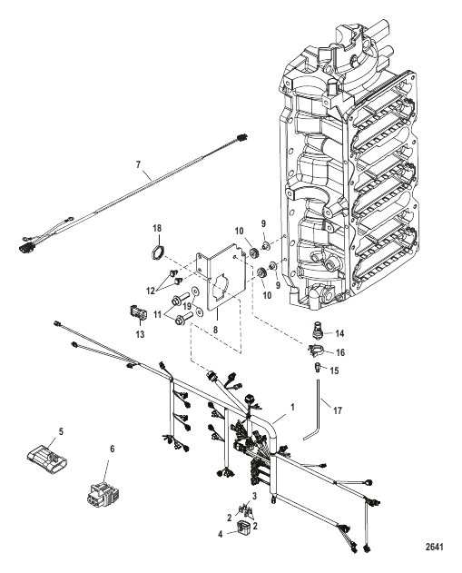 Engine Harness (Serial Number 0T980000 thru 1B226999)