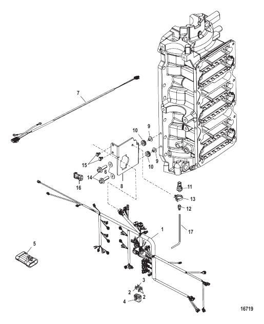 Engine Harness (Serial Number 1B227000 and Up)