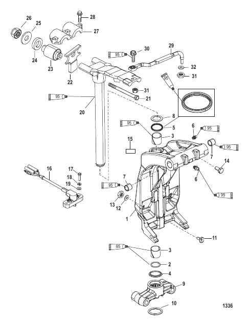 Swivel Bracket and Steering Arm