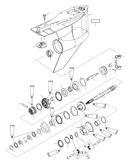 Gear Housing Propeller Shaft - Counter Rotation