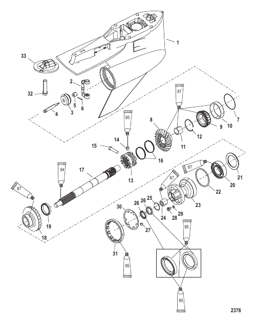 Gear Housing Propeller Shaft - Torque Master