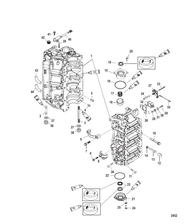 Cylinder Block and End Caps