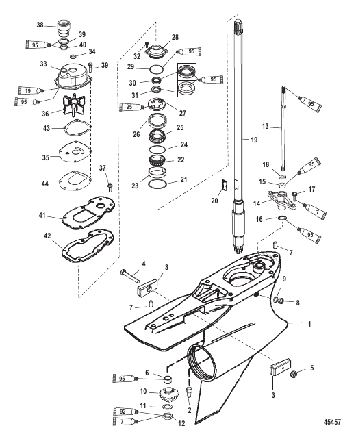 Gear Housing (Driveshaft) Standard Rotation-Sportmaster