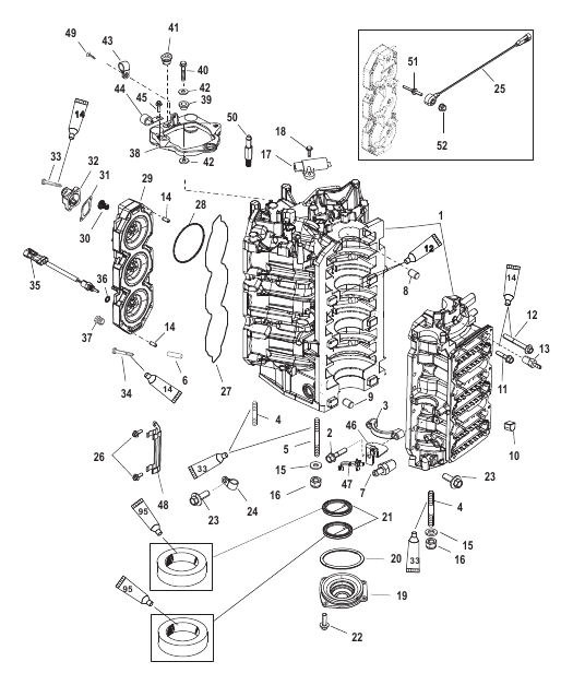 Cylinder Block and End Cap