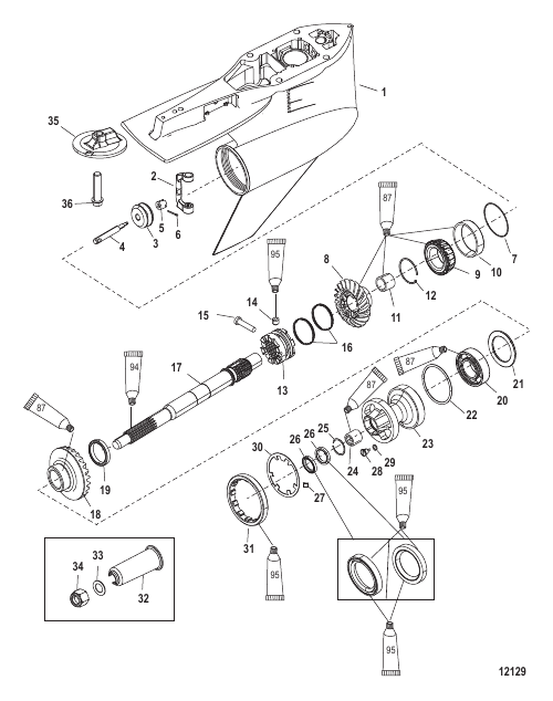 Gear Housing Propeller Shaft - Standard