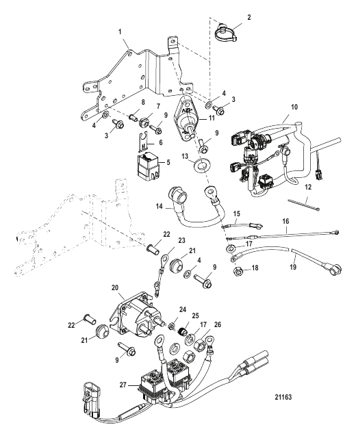 Electrical Plate Components SN# 1B884207 and below