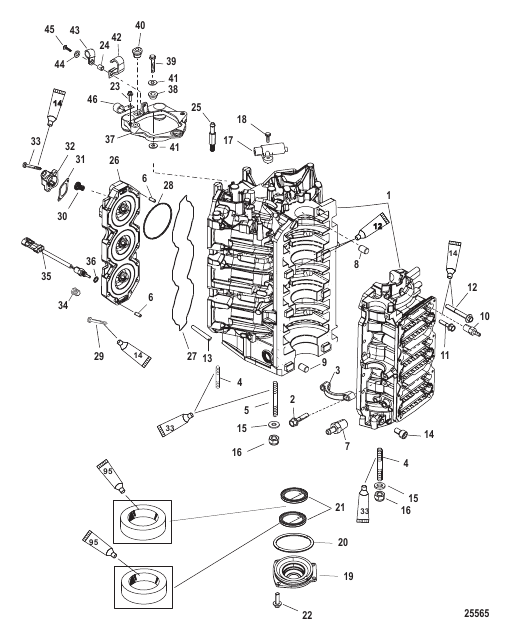 Cylinder Block and End Cap