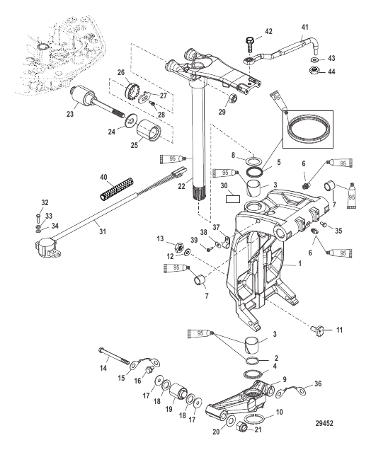 Swivel Bracket and Steering Arm
