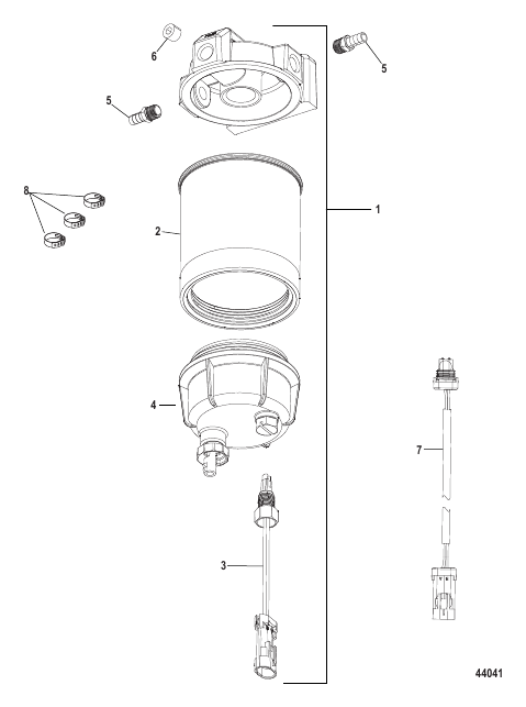 Water Separator Filter Kit 8M0046336