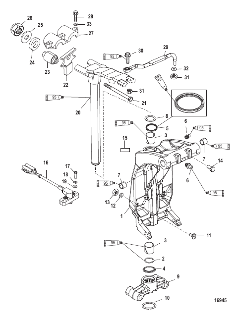 Swivel Bracket and Steering Arm