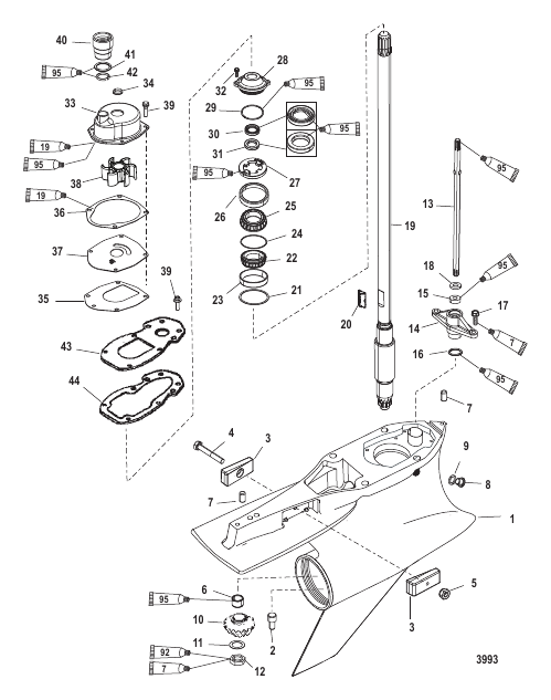 Gear Housing Drive Shaft (Sport Master)