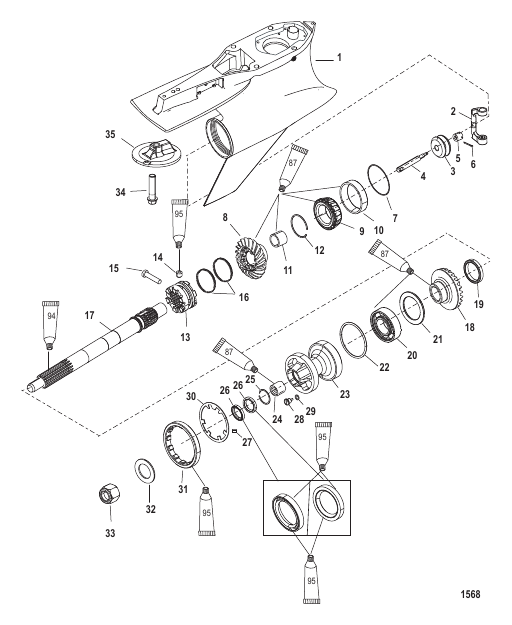 Gear Housing Propeller Shaft (Sport Master)