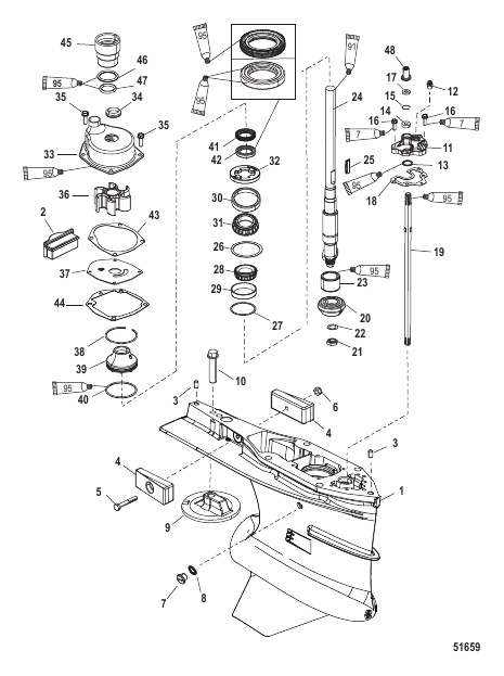 Gear Housing Driveshaft, Torque Master, Serial Number - 1E053149 and Up