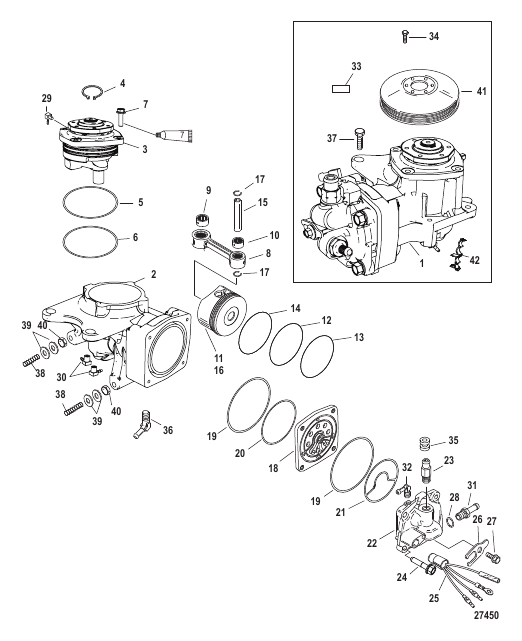 Air Compressor Components SN 1B884881 and up