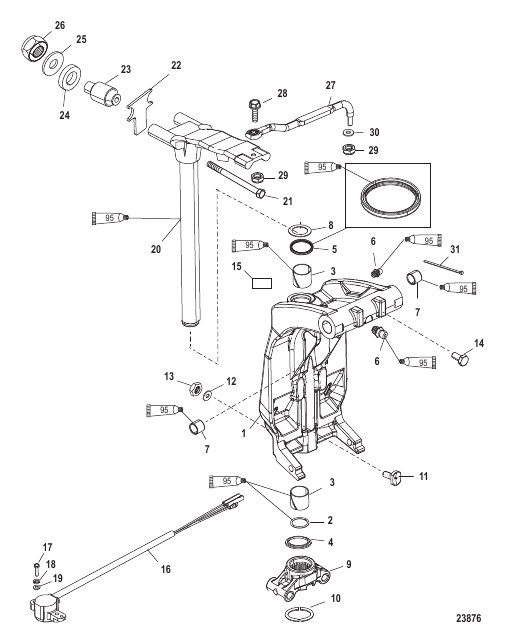 Swivel Bracket and Steering Arm