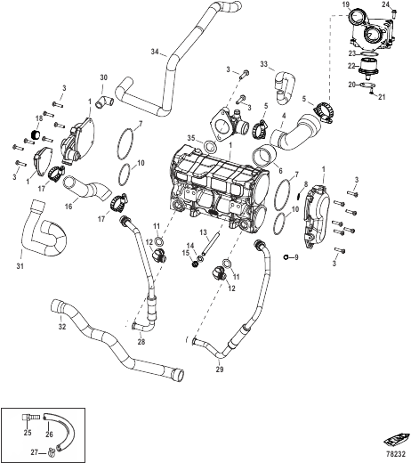 Cooling Components 1350/1550 0M977274 and Above
