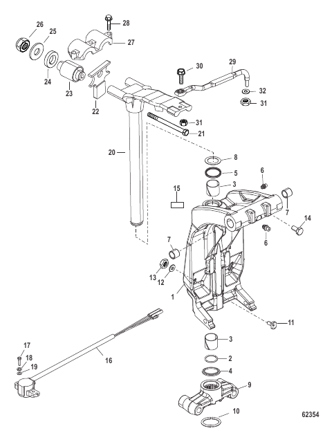 Swivel Bracket and Steering Arm