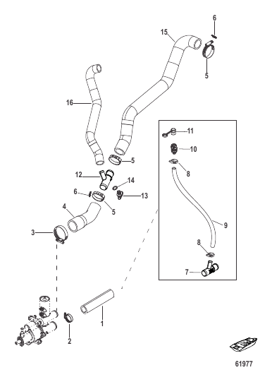 Raw Water Cooling V Drive Sea Pump Hoses