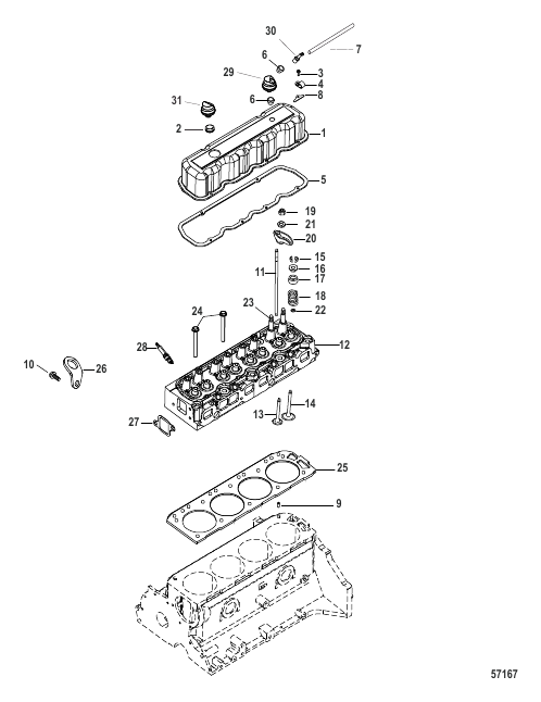 Cylinder Head and Rocker Cover