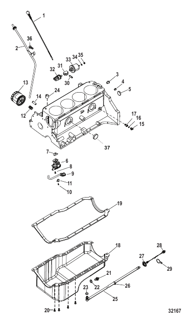 Oil Pan and Oil Pump
