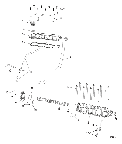 Cylinder Block Camshaft Valley
