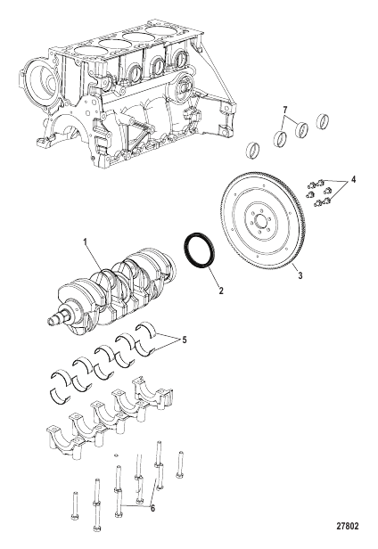 Cylinder Block Crankshaft and Flywheel