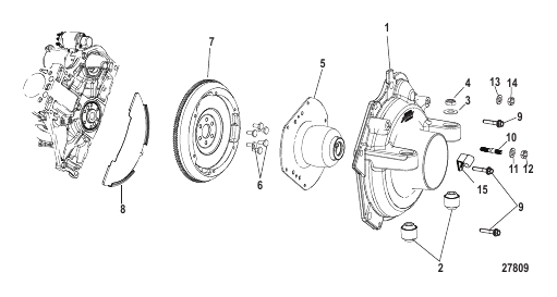 Cylinder Block Flywheel Housing and Coupler