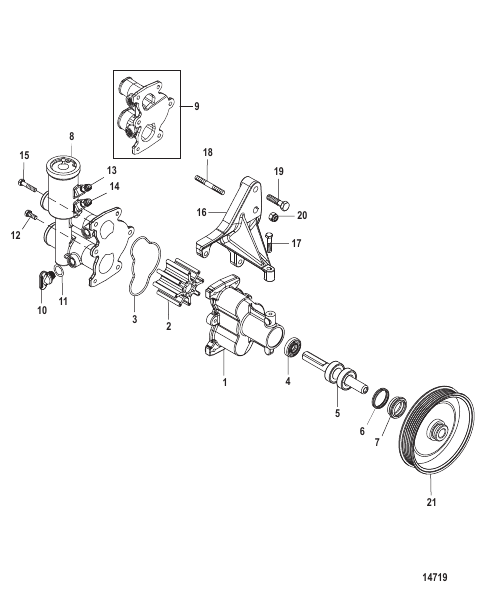 Sea Water Pump Assembly