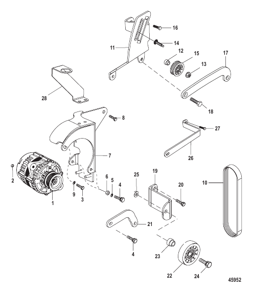 Alternator and Brackets