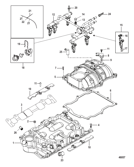 Intake Manifold and Fuel Rail