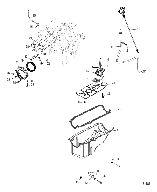 Oil Pan Oil Pump and Rear Oil Seal