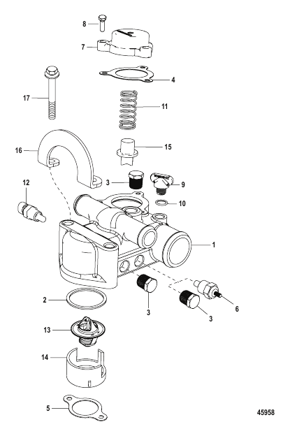 Thermostat and Housing Standard Cooling