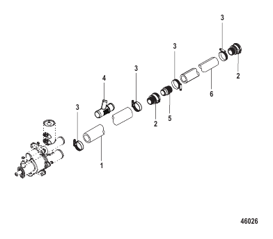Standard Cooling System (Bravo) Sea Pump Hoses