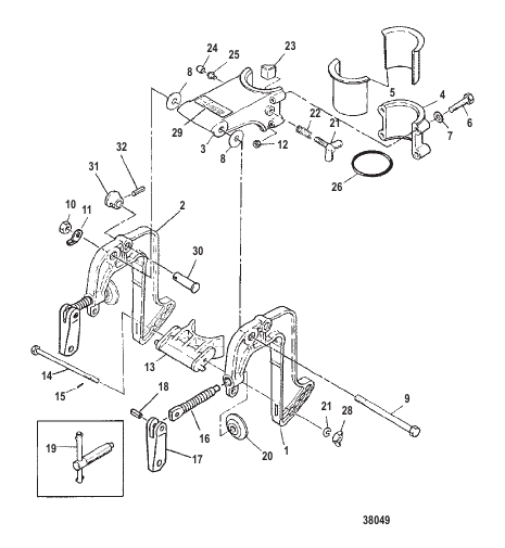 CLAMP AND SWIVEL BRACKET