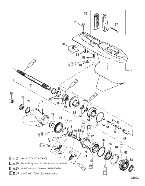 Gear Housing Propeller Shaft - TorqueMaster