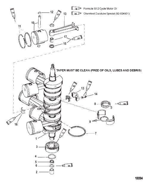 Crankshaft Pistons And Connecting Rods