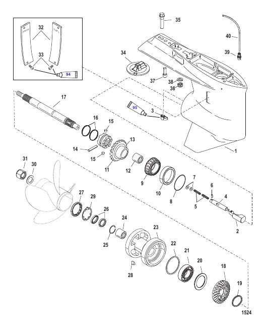 Gear Housing Propeller Shaft - Torque Master