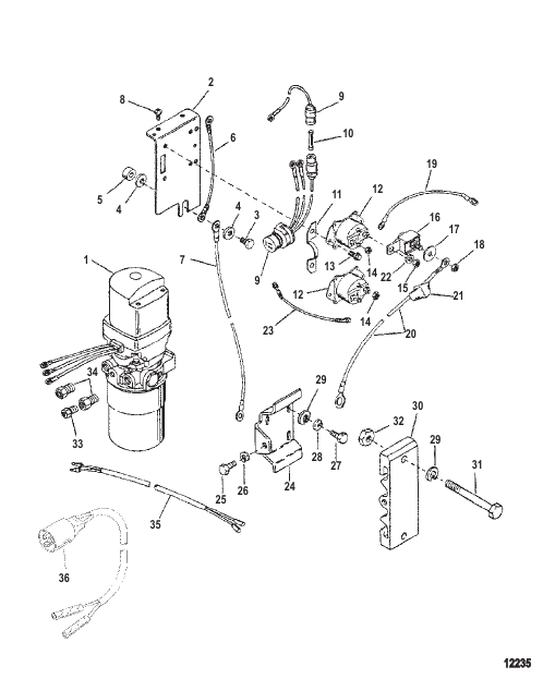 Hydraulic Pump And Mounting Brackets