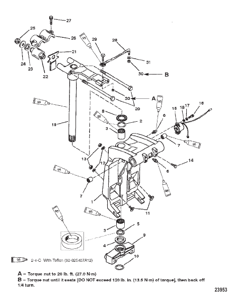 SWIVEL BRACKET AND STEERING ARM