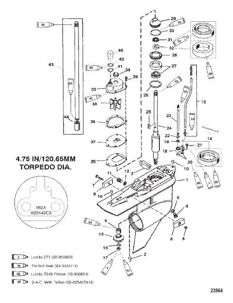 G/HSG DRIVE-STD/COUNTER-0G438000 AND UP-1623-822442C3