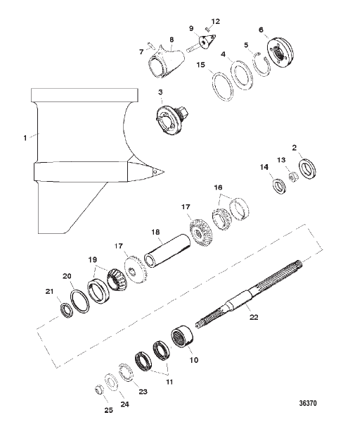 GEAR HOUSING (PROP SHAFT)(VI SSM)