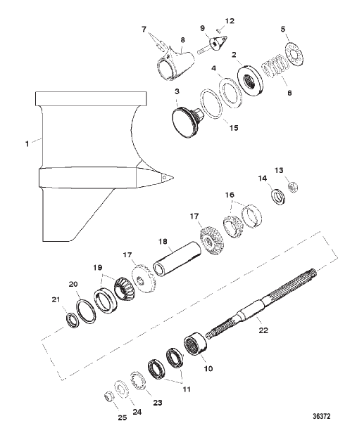 GEAR HOUSING (PROP SHAFT)(IV SSM)