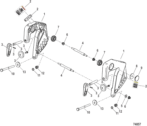 Clamp Brackets Tiller Handle Models