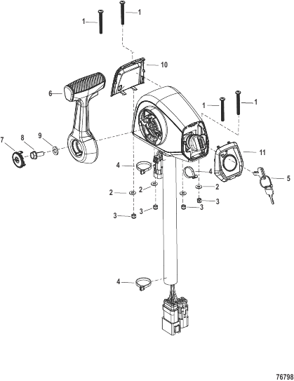 Accessories Remote Control - DTS- Console Mount - No Trim - 8M0189638
