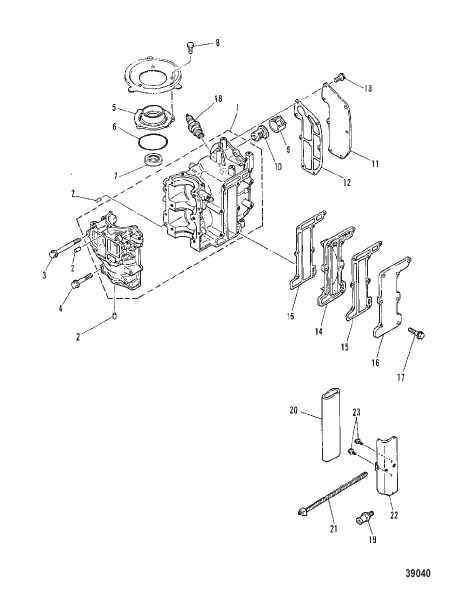 CRANKCASE AND CYLINDER HEAD
