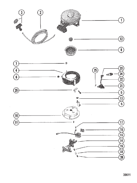 RECOIL STARTER AND FLYWHEEL