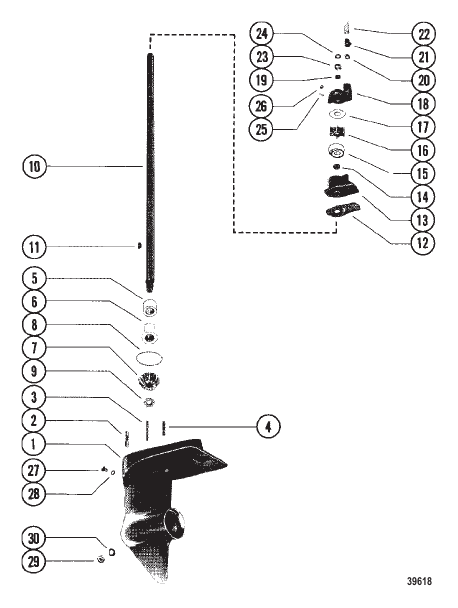 GEAR HOUSING ASSEMBLY (DRIVESHAFT)